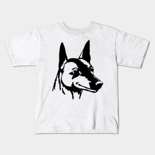 Pinscher ink portrait Kids T-Shirt